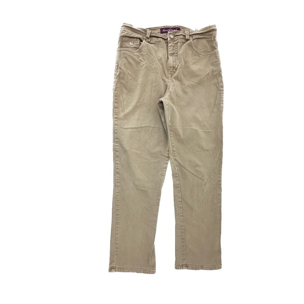 Gloria Vanderbilt Straight Leg Women's size 10 Tan Brown Denim Jeans